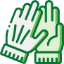 landscape maintenance gloves icon